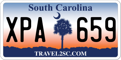 SC license plate XPA659