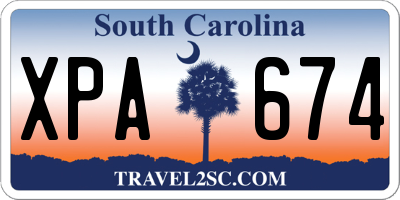 SC license plate XPA674