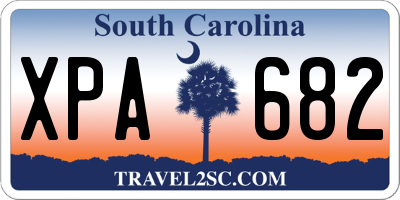 SC license plate XPA682