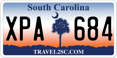SC license plate XPA684