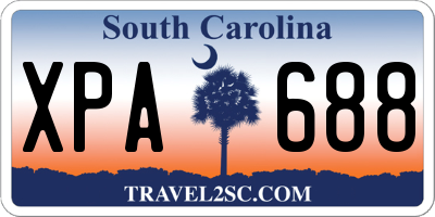 SC license plate XPA688