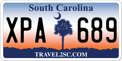 SC license plate XPA689