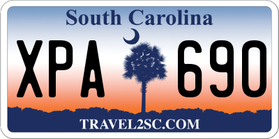 SC license plate XPA690