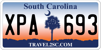 SC license plate XPA693