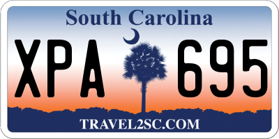 SC license plate XPA695