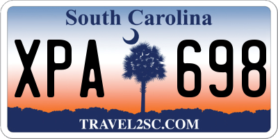 SC license plate XPA698