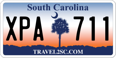 SC license plate XPA711