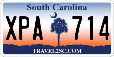 SC license plate XPA714