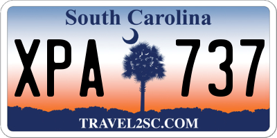 SC license plate XPA737
