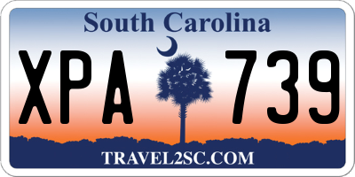 SC license plate XPA739