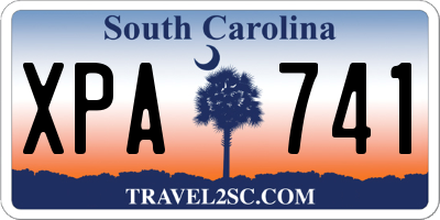 SC license plate XPA741