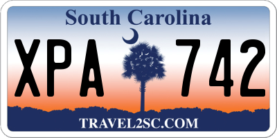 SC license plate XPA742