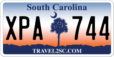 SC license plate XPA744