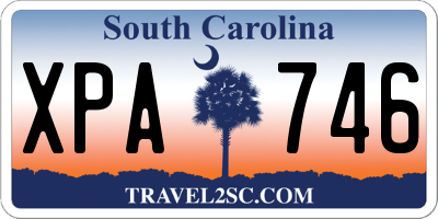 SC license plate XPA746