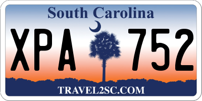 SC license plate XPA752