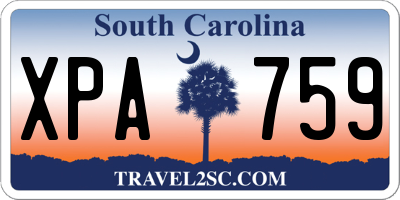 SC license plate XPA759
