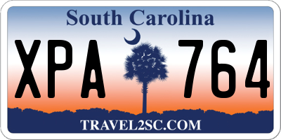 SC license plate XPA764
