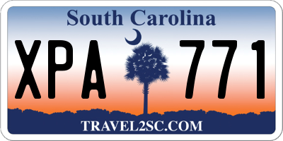 SC license plate XPA771