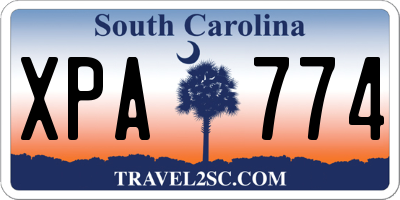 SC license plate XPA774