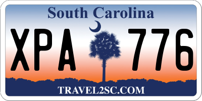 SC license plate XPA776