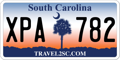 SC license plate XPA782