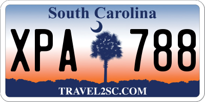 SC license plate XPA788