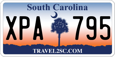 SC license plate XPA795