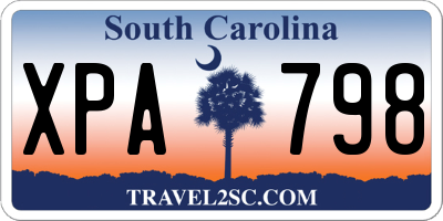 SC license plate XPA798
