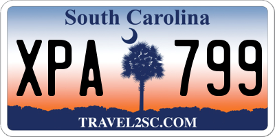SC license plate XPA799