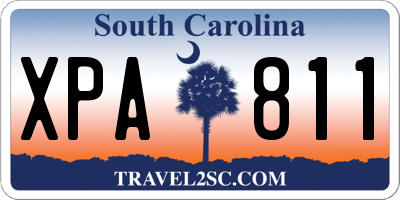 SC license plate XPA811