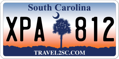 SC license plate XPA812