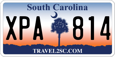 SC license plate XPA814
