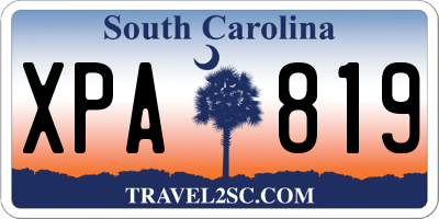 SC license plate XPA819