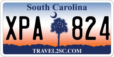 SC license plate XPA824