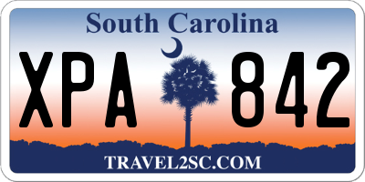 SC license plate XPA842