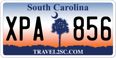 SC license plate XPA856