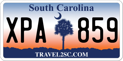 SC license plate XPA859