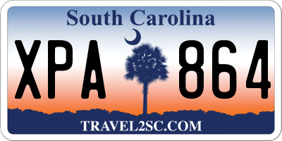 SC license plate XPA864
