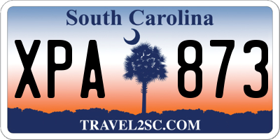 SC license plate XPA873
