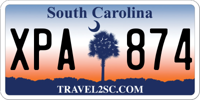 SC license plate XPA874