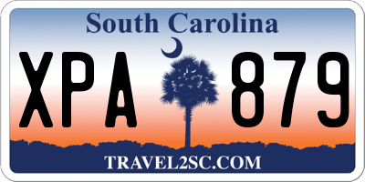 SC license plate XPA879