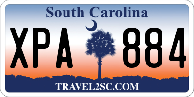 SC license plate XPA884