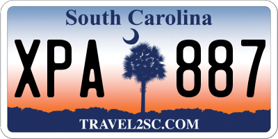 SC license plate XPA887