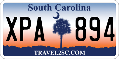 SC license plate XPA894