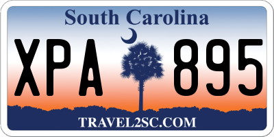 SC license plate XPA895