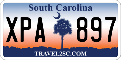 SC license plate XPA897