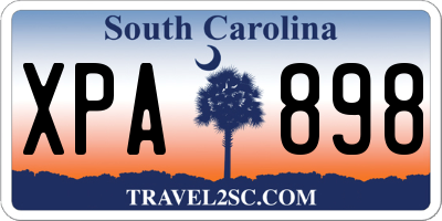 SC license plate XPA898