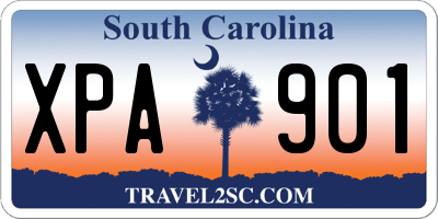 SC license plate XPA901