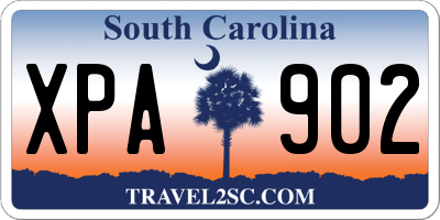 SC license plate XPA902