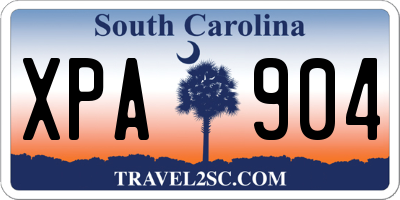 SC license plate XPA904
